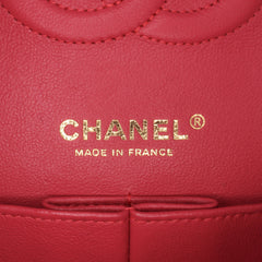 Medium Classic Chevron Lambskin Double Flap