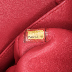 Medium Classic Chevron Lambskin Double Flap