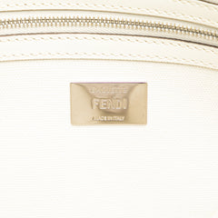 Zucca Embroidered Canvas Baguette Satchel