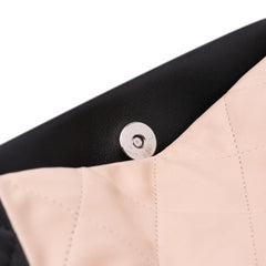 Bicolor Quilted Lambskin Shopping Tote