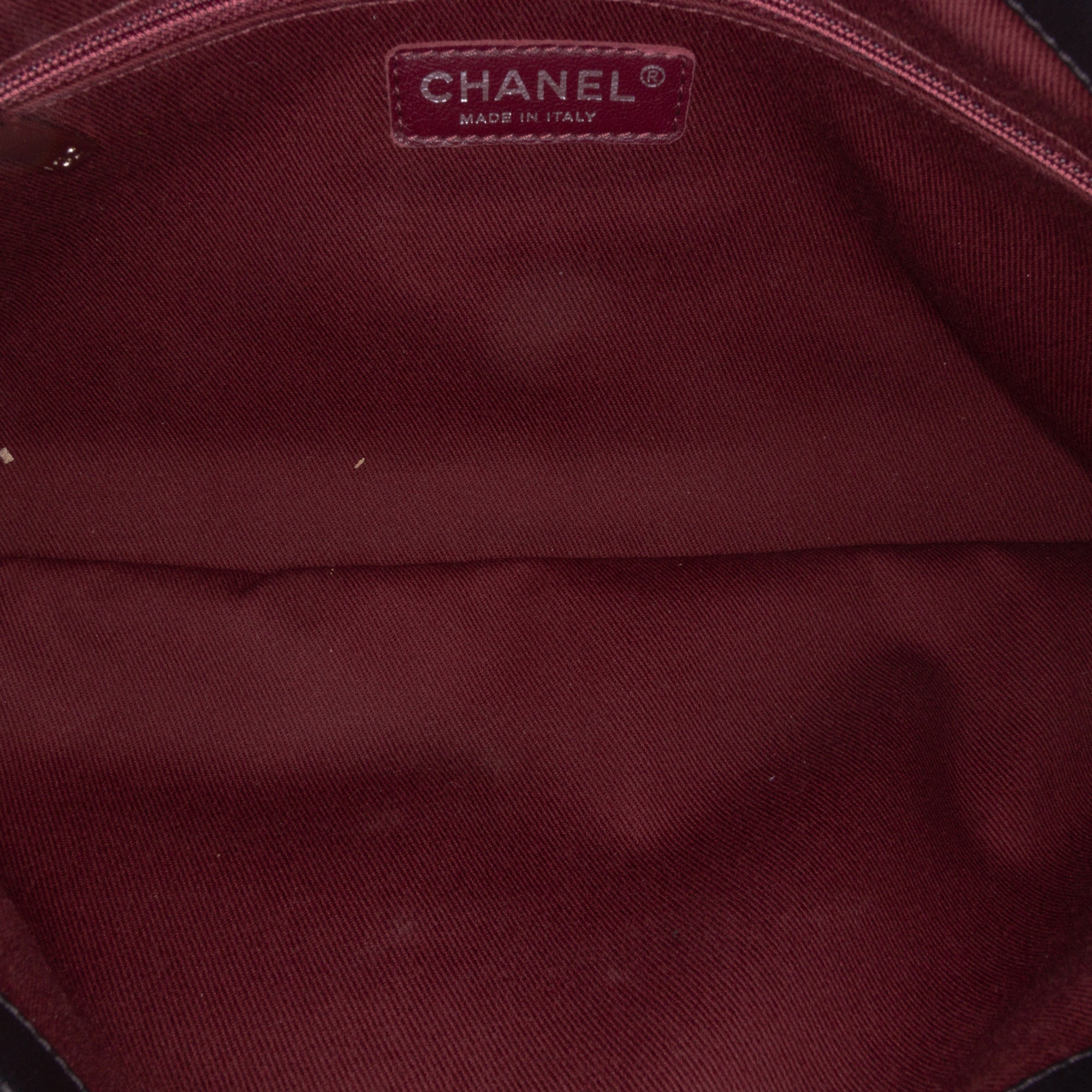 Bicolor Quilted Lambskin Shopping Tote