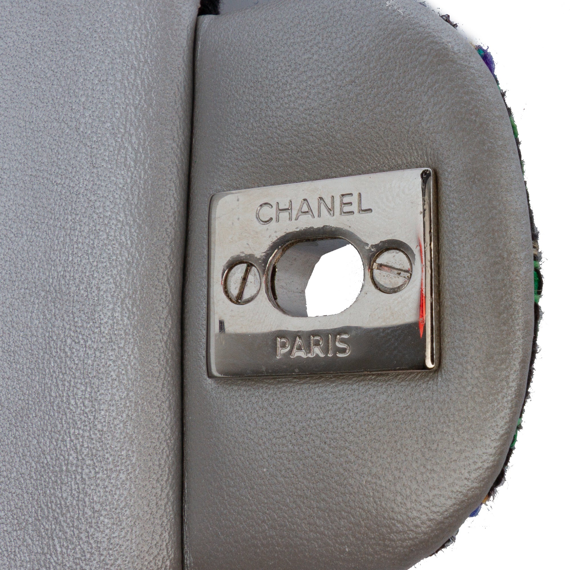 Medium Classic Quilted Tweed and Metallic Lambskin Double Flap