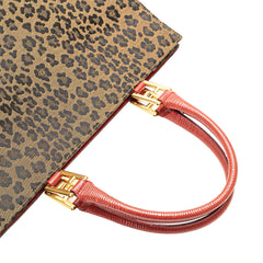 Leopard Print Canvas Tote