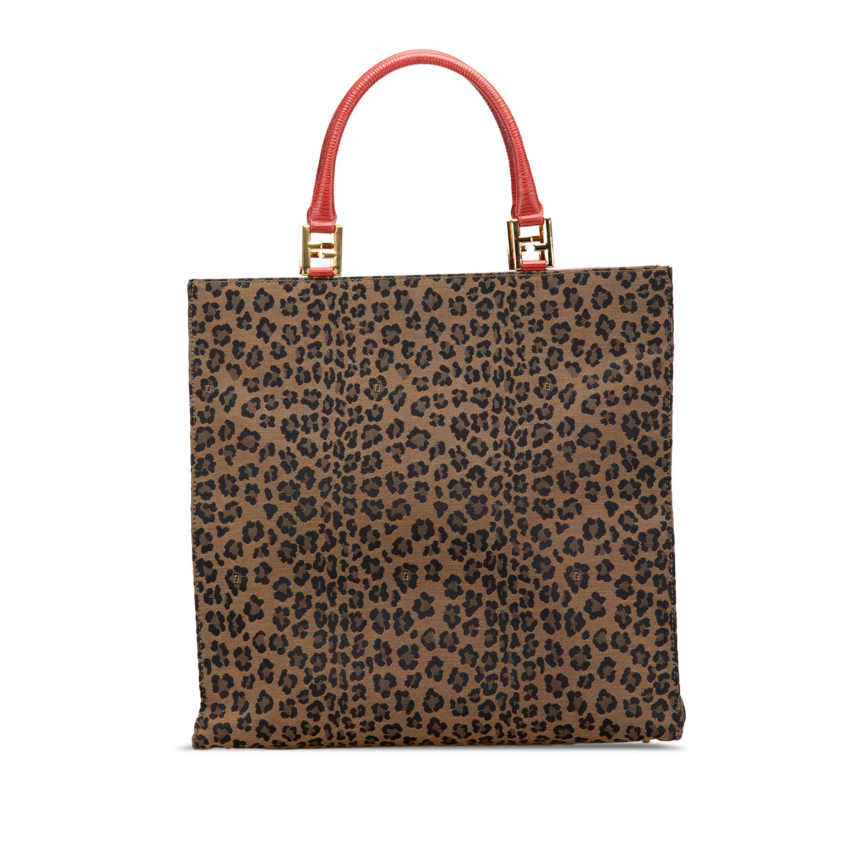 Leopard Print Canvas Tote