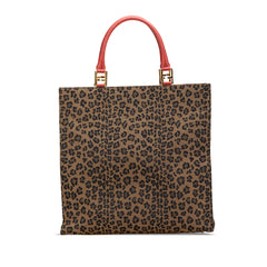 Leopard Print Canvas Tote