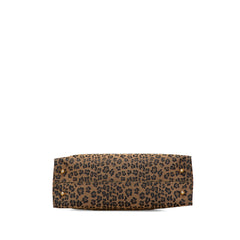 Leopard Print Canvas Tote