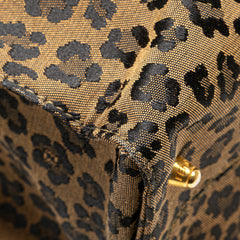 Leopard Print Canvas Tote