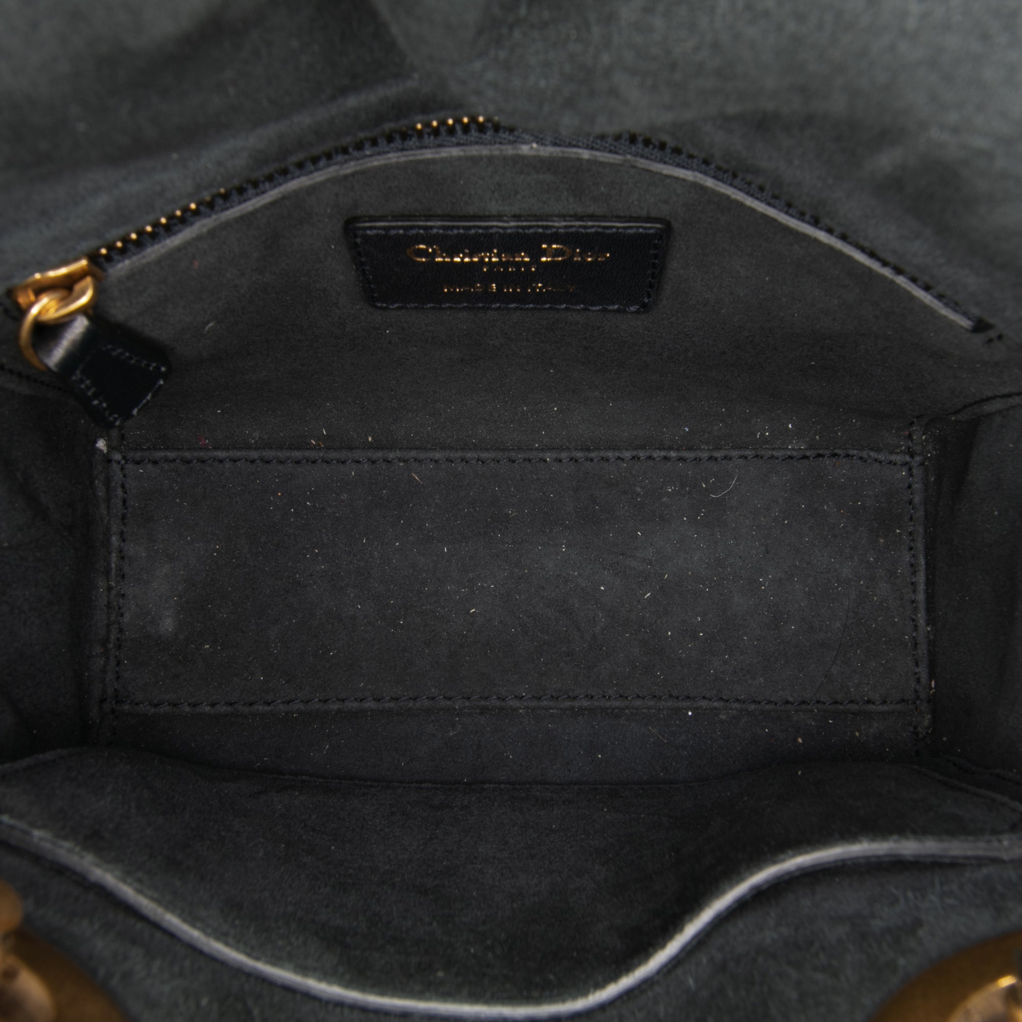 Mini Denim Embroidered Lady Dior