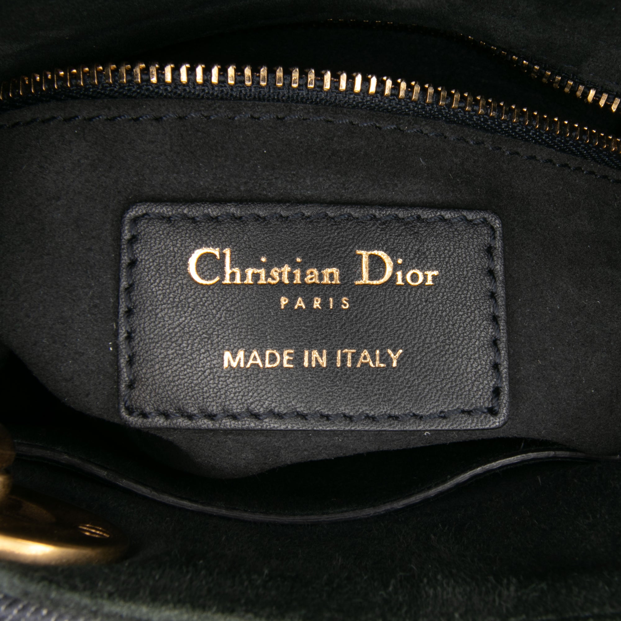 Mini Denim Embroidered Lady Dior