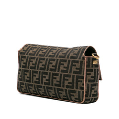 Zucca Canvas Paisley Embroidery Baguette Satchel