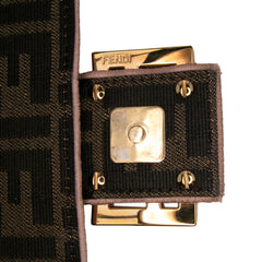 Zucca Canvas Paisley Embroidery Baguette Satchel