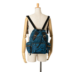 Medium Nylon Python Print Runway Backpack