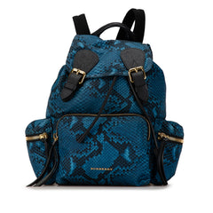 Medium Nylon Python Print Runway Backpack