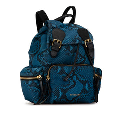 Medium Nylon Python Print Runway Backpack