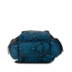 Medium Nylon Python Print Runway Backpack