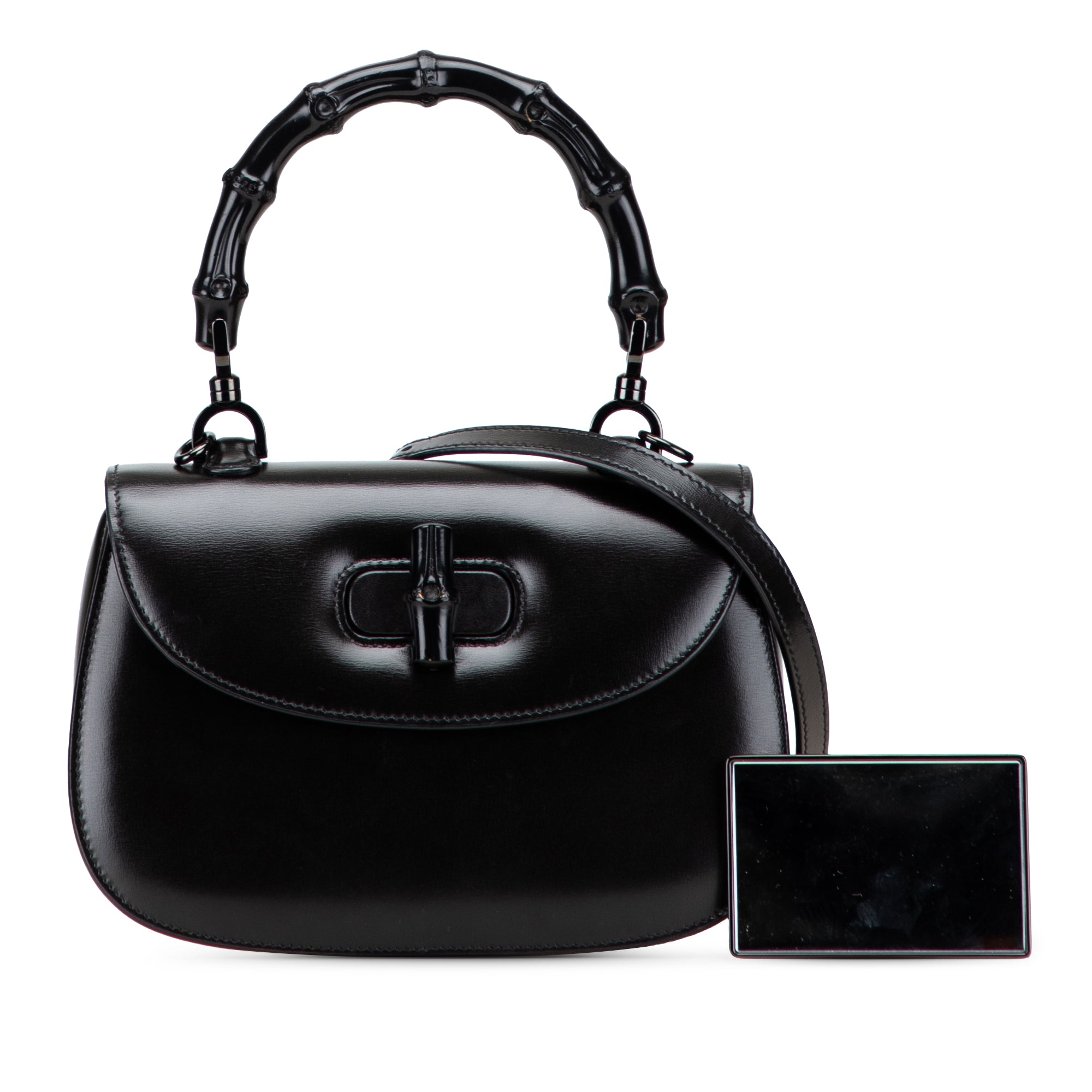 Small Calfskin 1947 Bamboo Top Handle Bag