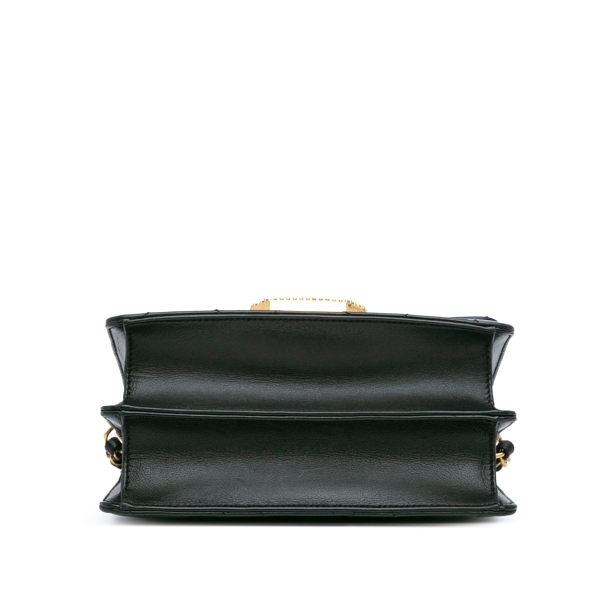 Quilted Lambskin Octagonal Buckle Crossbody