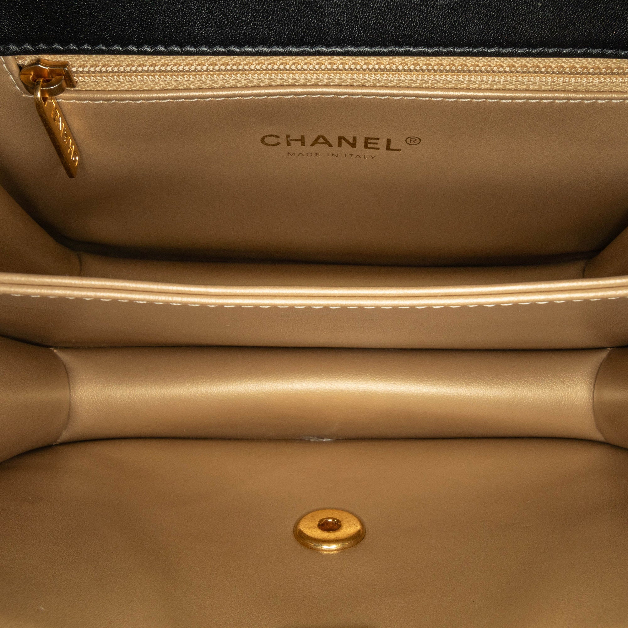 Quilted Lambskin Octagonal Buckle Crossbody