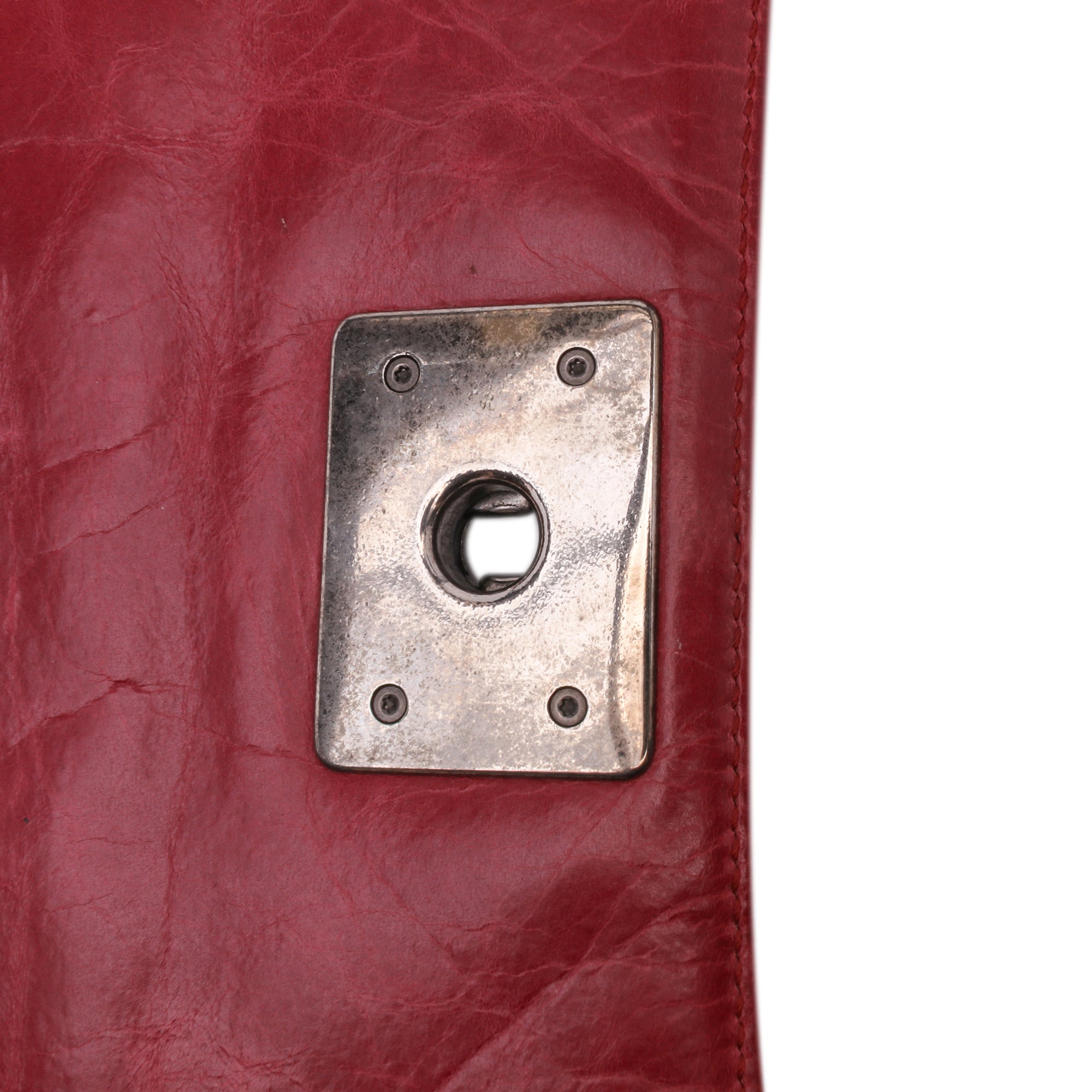 Quilted Glazed Calfskin Soft Boy Flap