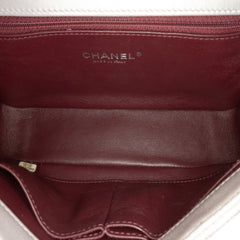 Small Metallic Caviar CC Filigree Flap