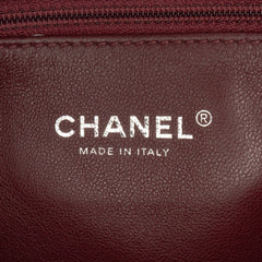 Small Metallic Caviar CC Filigree Flap