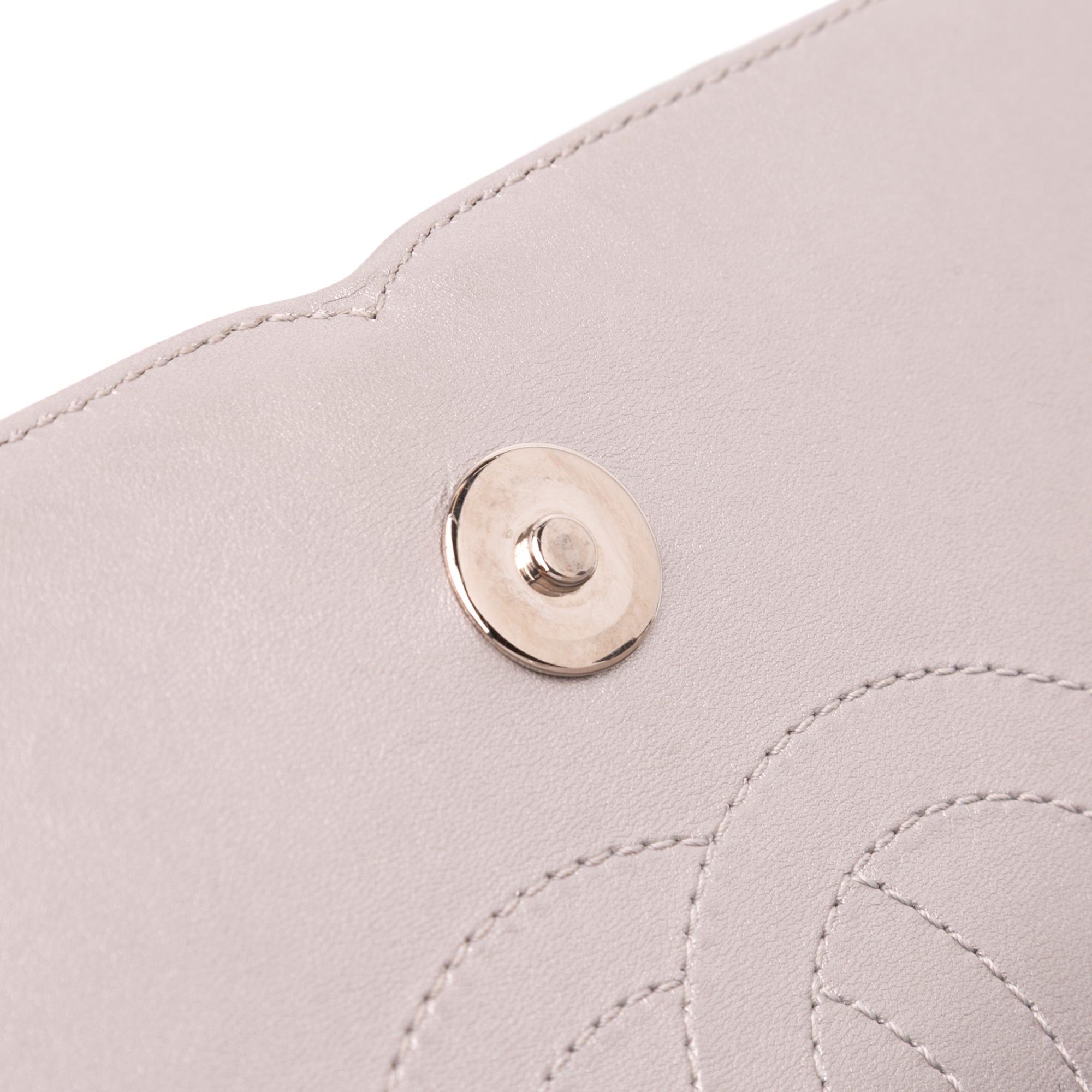 Small Metallic Caviar CC Filigree Flap