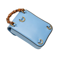 Mini Calfskin Bamboo Top Handle Bag