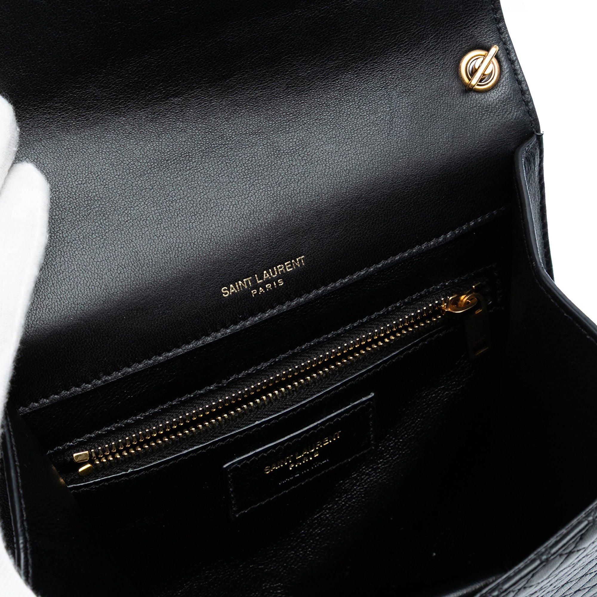 Quilted Lambskin Gaby Square Shoulder Bag