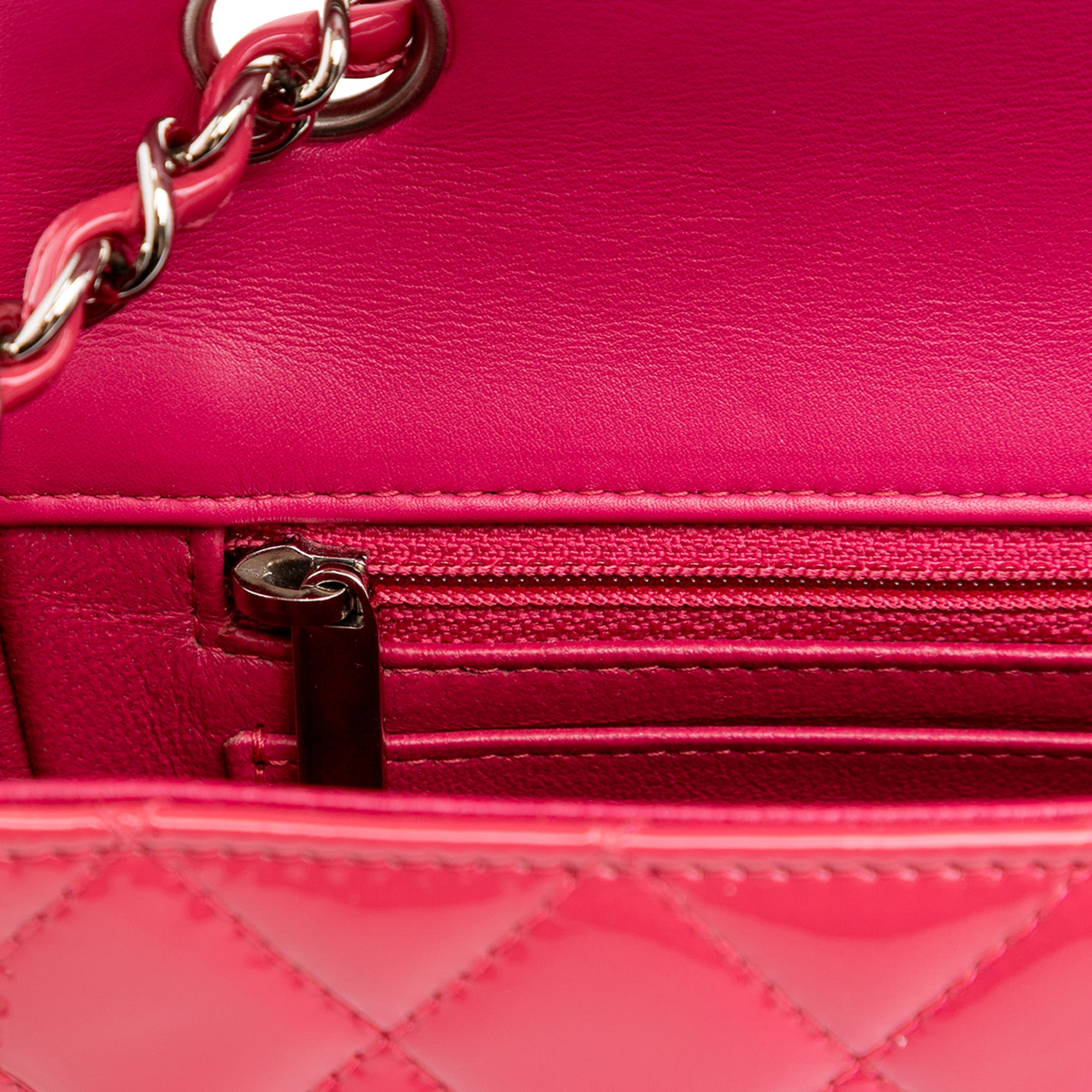 Mini Rectangular Classic Patent Single Flap