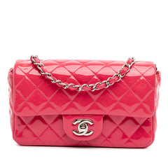 Mini Rectangular Classic Patent Single Flap