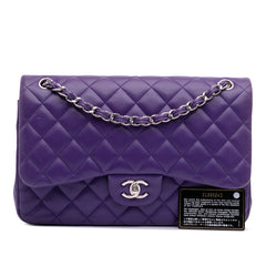 Jumbo Classic Lambskin Double Flap