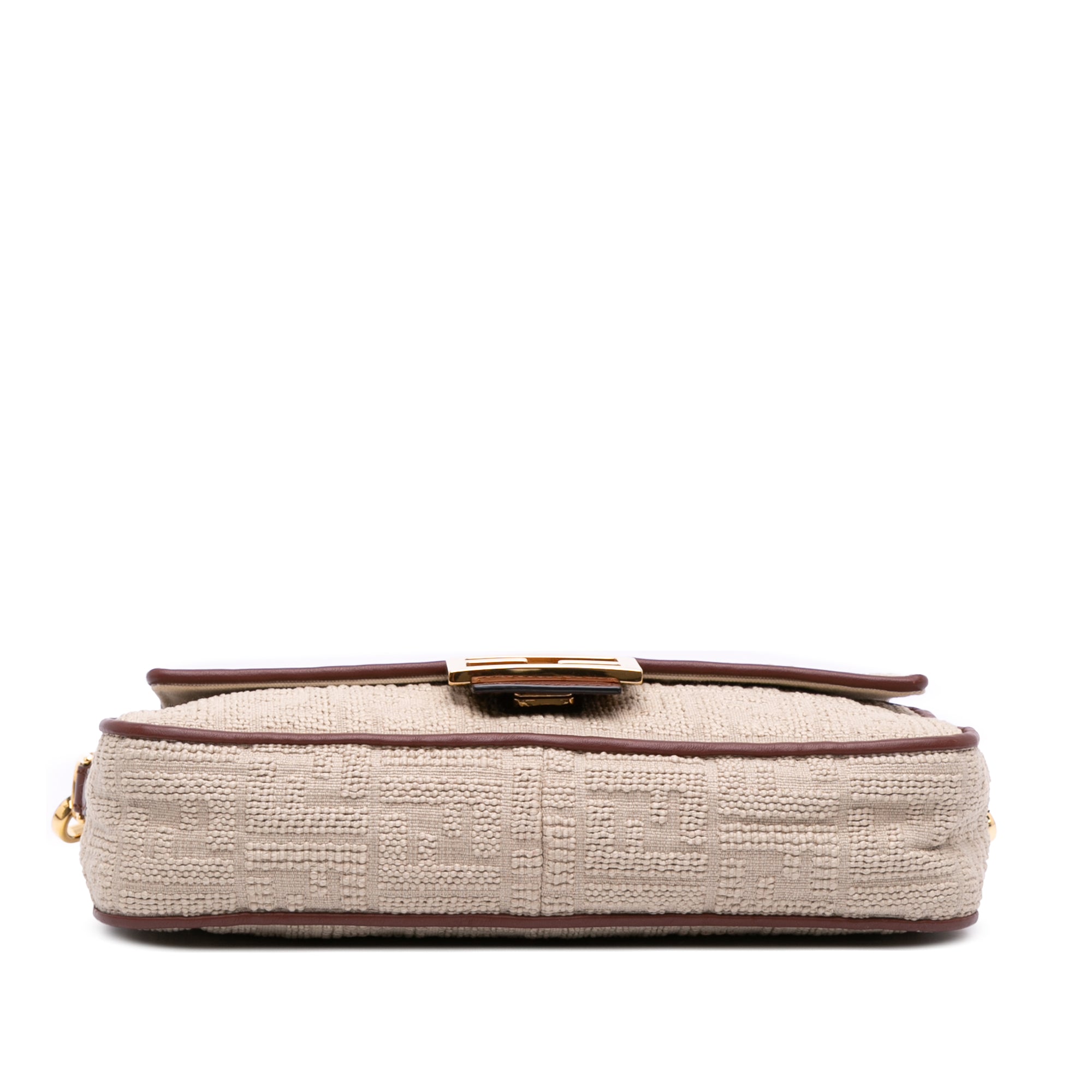 Zucca Embroidered Canvas Baguette Satchel