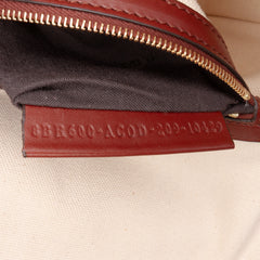 Zucca Embroidered Canvas Baguette Satchel
