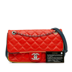 Medium Quilted Lambskin Cuba Color Flap