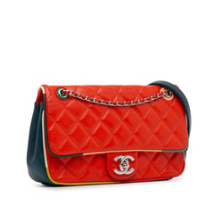 Medium Quilted Lambskin Cuba Color Flap
