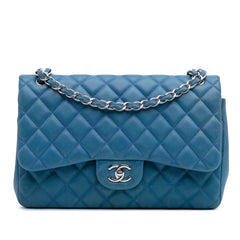 Jumbo Classic Caviar Double Flap