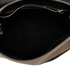 Mega Check Canvas and Grained Calfskin Gowan Crossbody