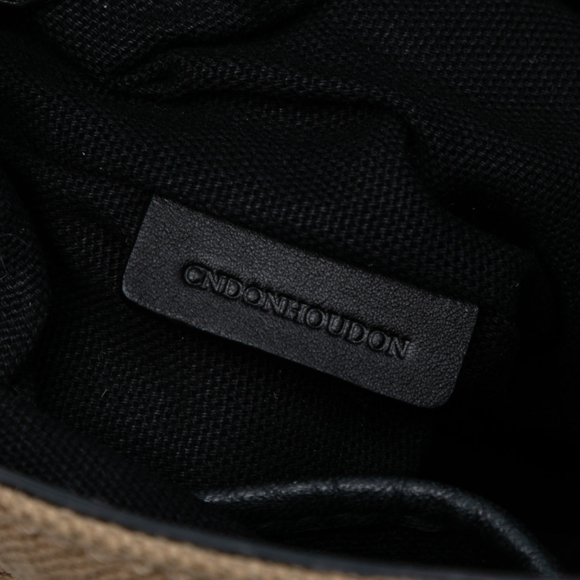 Mega Check Canvas and Grained Calfskin Gowan Crossbody