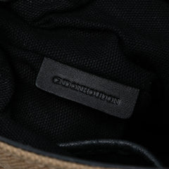 Mega Check Canvas and Grained Calfskin Gowan Crossbody