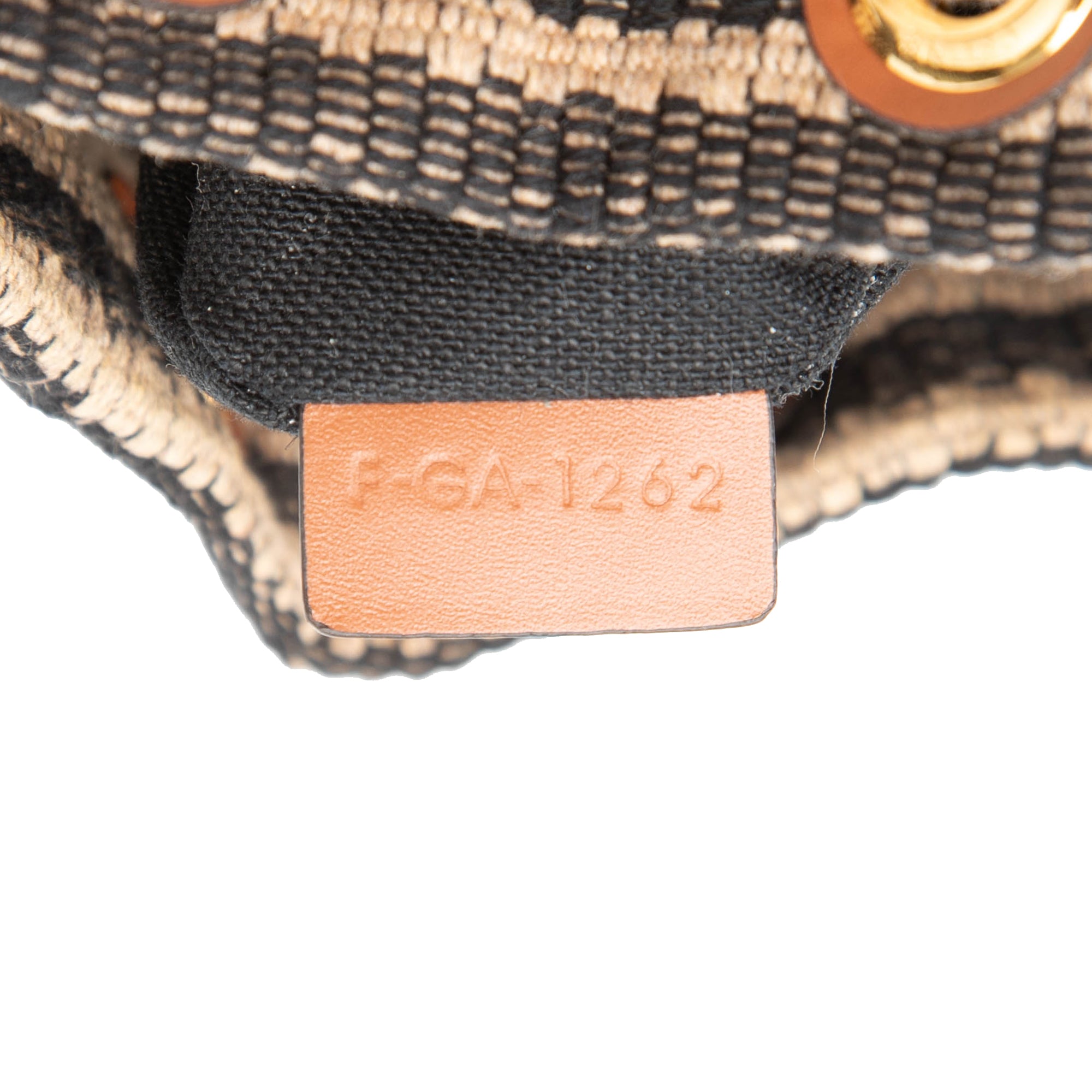 Small Triomphe Raffia Drawstring Bucket Bag