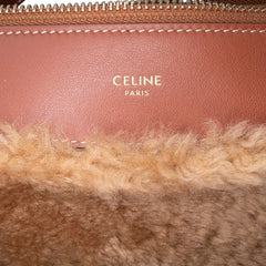 Shearling and Leather Romy Shoulder Bag