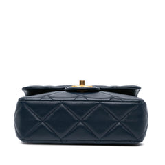 Mini Square CC Quilted Lambskin Flap