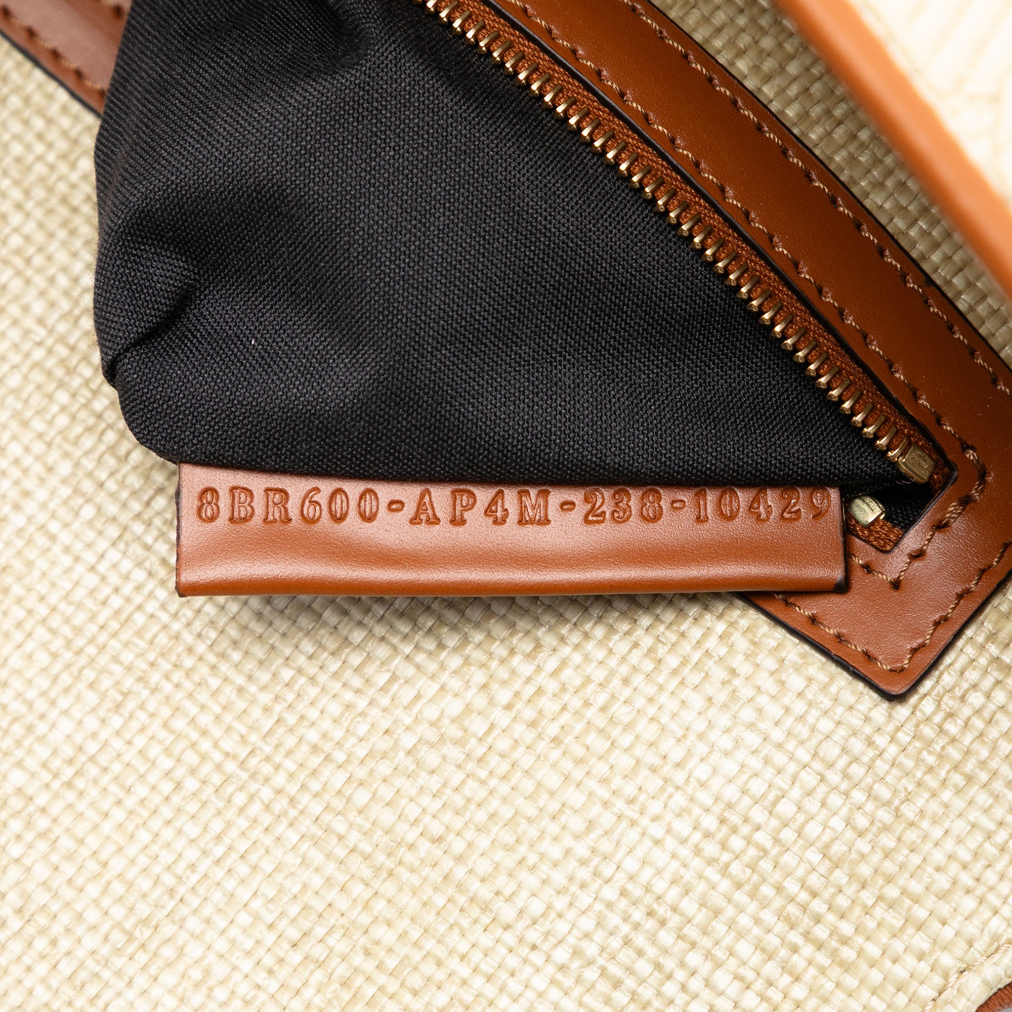 Zucca Embroidered Raffia Baguette Satchel