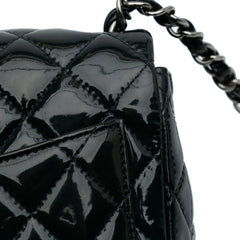 Mini Square Classic Patent Single Flap