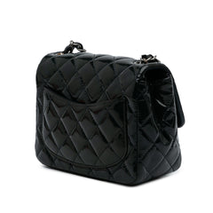 Mini Square Classic Patent Single Flap