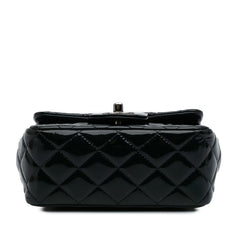 Mini Square Classic Patent Single Flap