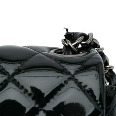 Mini Square Classic Patent Single Flap