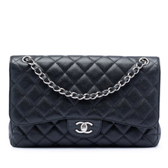 Jumbo Classic Caviar Double Flap