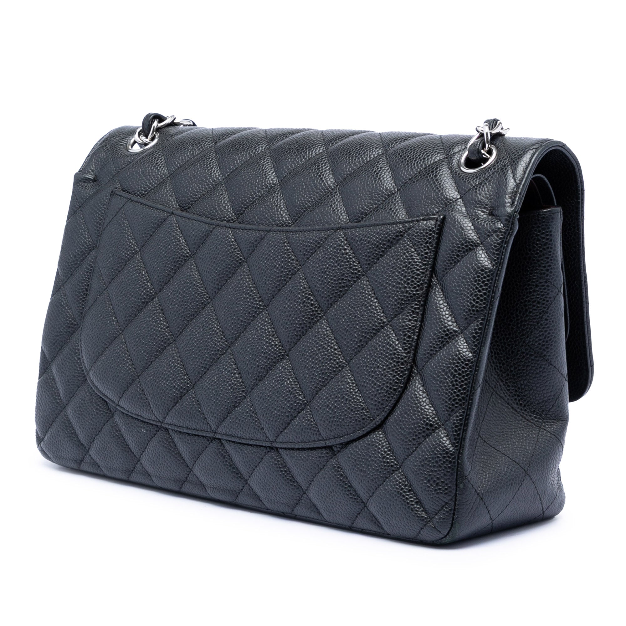 Jumbo Classic Caviar Double Flap