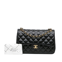 Jumbo Classic Lambskin Double Flap